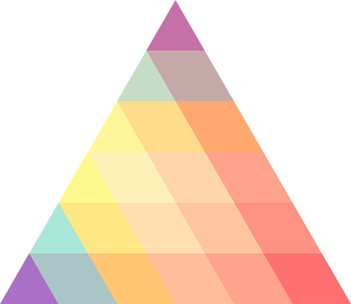 Triangle Ornament Colors Colorful Decorati - Health Triangle Transparent Background (392x340), Png Download