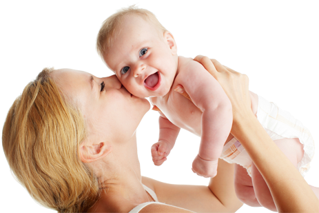 Mum And Baby (521x315), Png Download