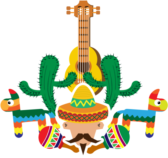 Mexican Celebration Commemorating The 5 Of May, Mexican, - Fiesta Mexicana Vector (640x640), Png Download