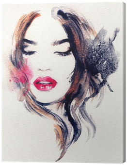 Picture Royalty Free Woman Face Illustration Watercolor - Art Print: Ismagilova's Abstract Watercolor .woman (400x400), Png Download