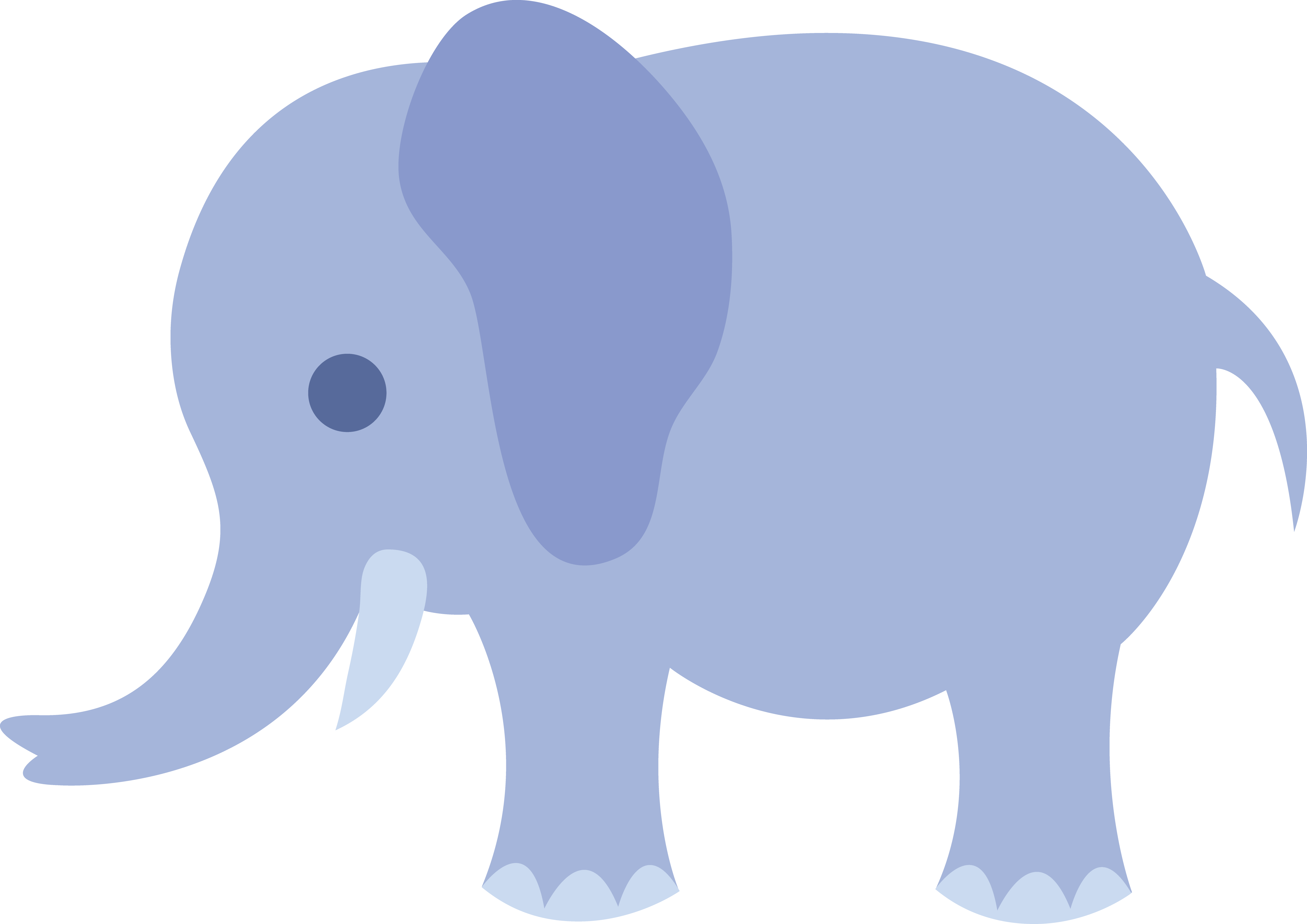 Google Image Result For Http - Elephant Blue (5786x4090), Png Download
