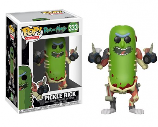 Pickle Rick Pop Figure (600x600), Png Download
