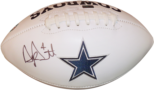 Dak Prescott Autographed Football - Logo Jsa (500x500), Png Download