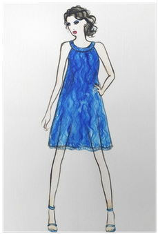 Woman In Dress - Cocktail Dress (400x400), Png Download