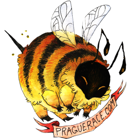 Transparent Bee I Made For The Hiveworks To Celebrate - Watercolor Painting (500x500), Png Download