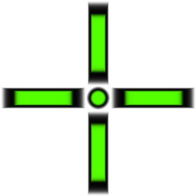 Losing Track Of Your Aiming Reticle - No Background Cross Hair (400x400), Png Download