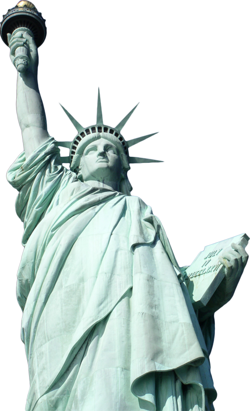 Statue Of Liberty Protestor (499x820), Png Download