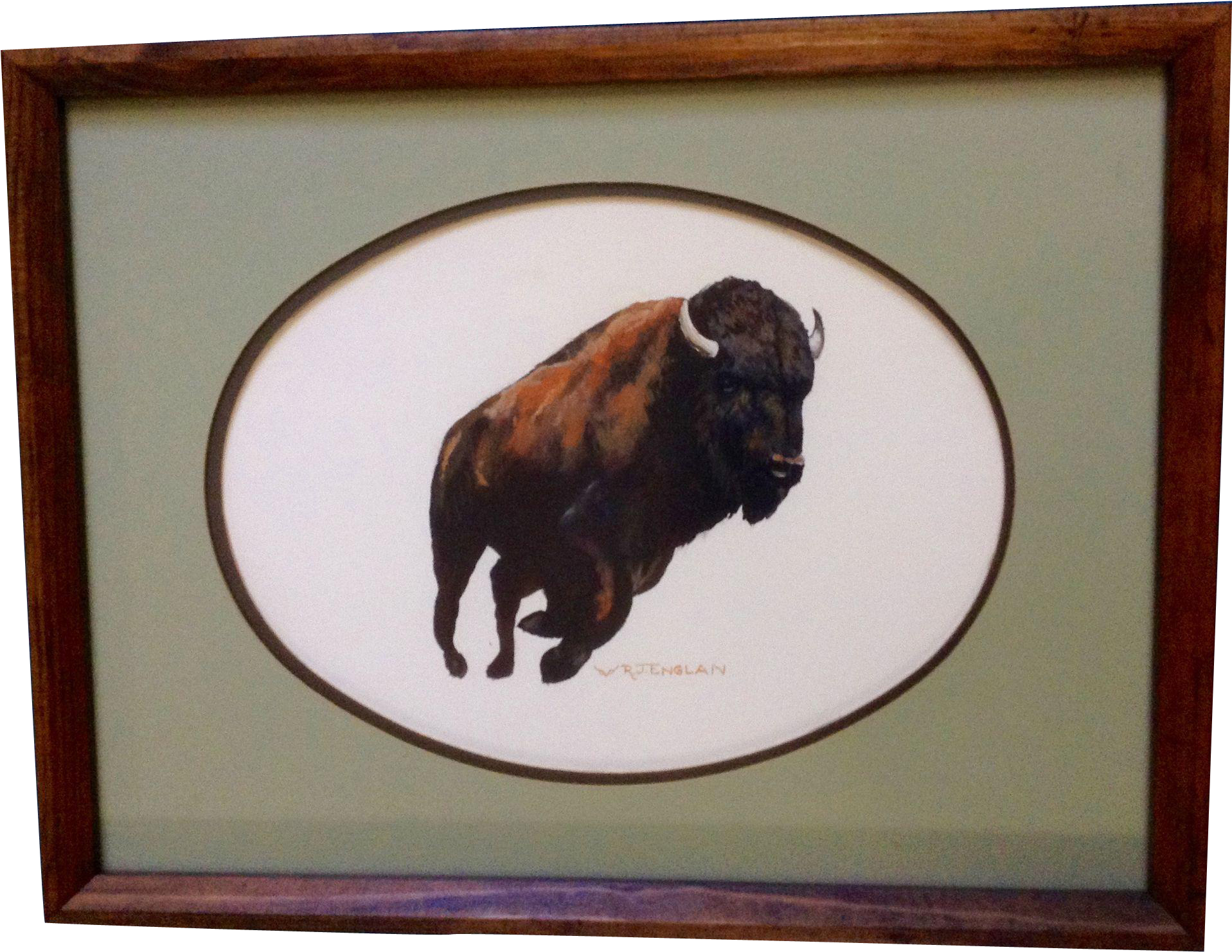 Englan, A Running Buffalo, Gouache Watercolor Painting - Gouache (1916x1916), Png Download