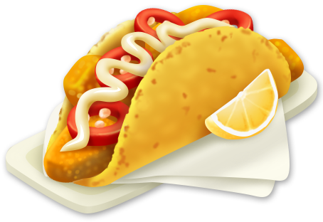Fish Taco - Tacos De Pescado Png (453x453), Png Download
