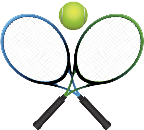Drop Shot, Tennis Elbow, Tennis Tournaments, Tennis - Tennis Racket And Ball Png (500x444), Png Download