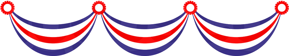 For Directions To All Area Cemeteries, Click On This - Patriotic Banners Clipart (1024x224), Png Download