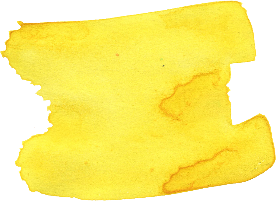 Yellow Watercolor Png - Yellow Watercolor Brush Stroke (915x666), Png Download