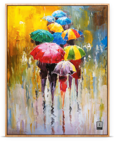 Iball Frame Speakers Frame Speaker - Modern Art Canvas Painting (500x500), Png Download