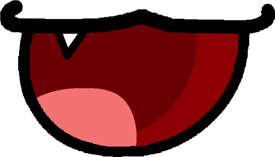 Cat Face Mouth Open - Bfdi Cat Mouth (940x546), Png Download
