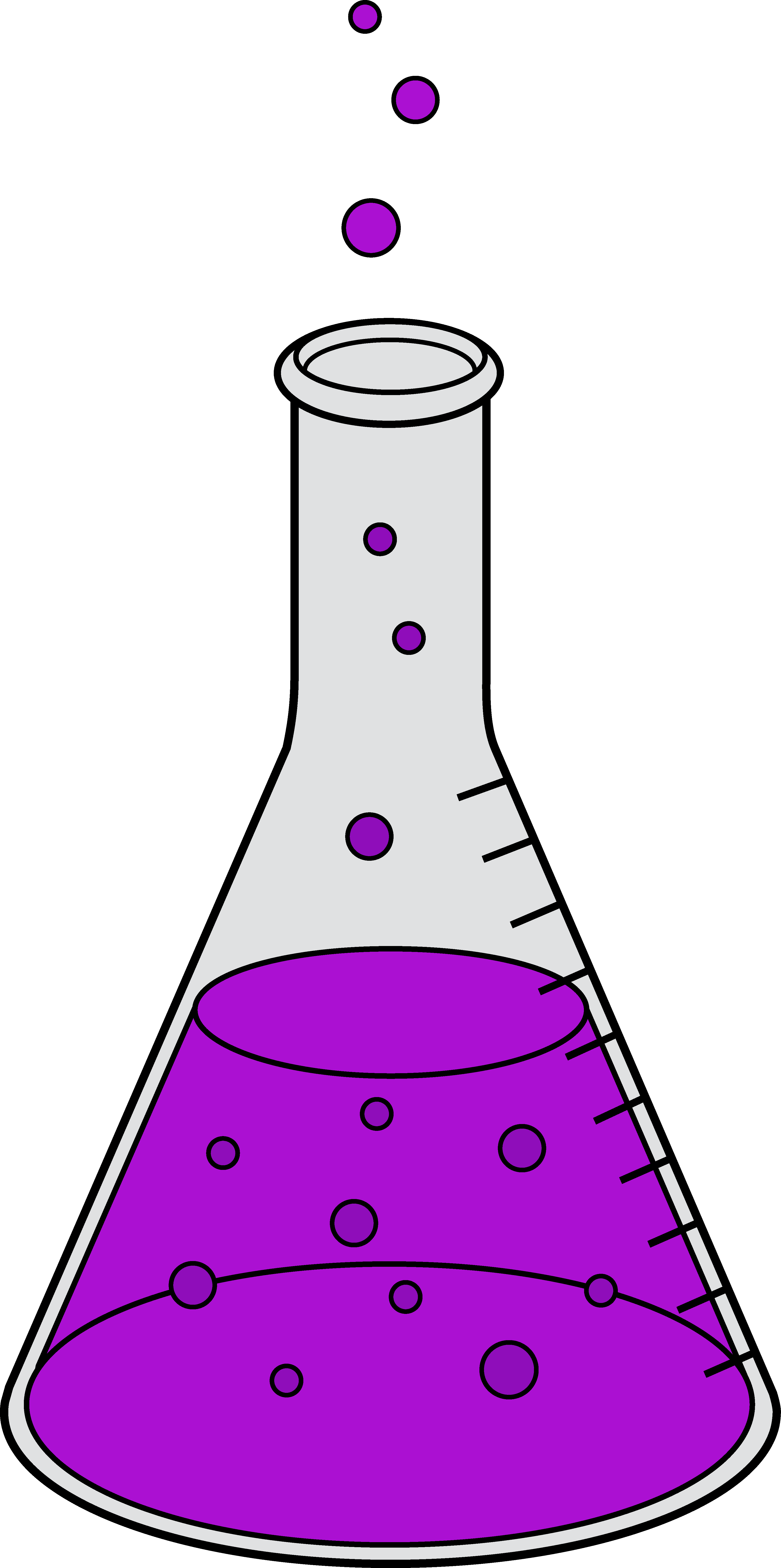 Science Beaker Drawing At Getdrawings - Science Experiment Clipart (3566x7152), Png Download