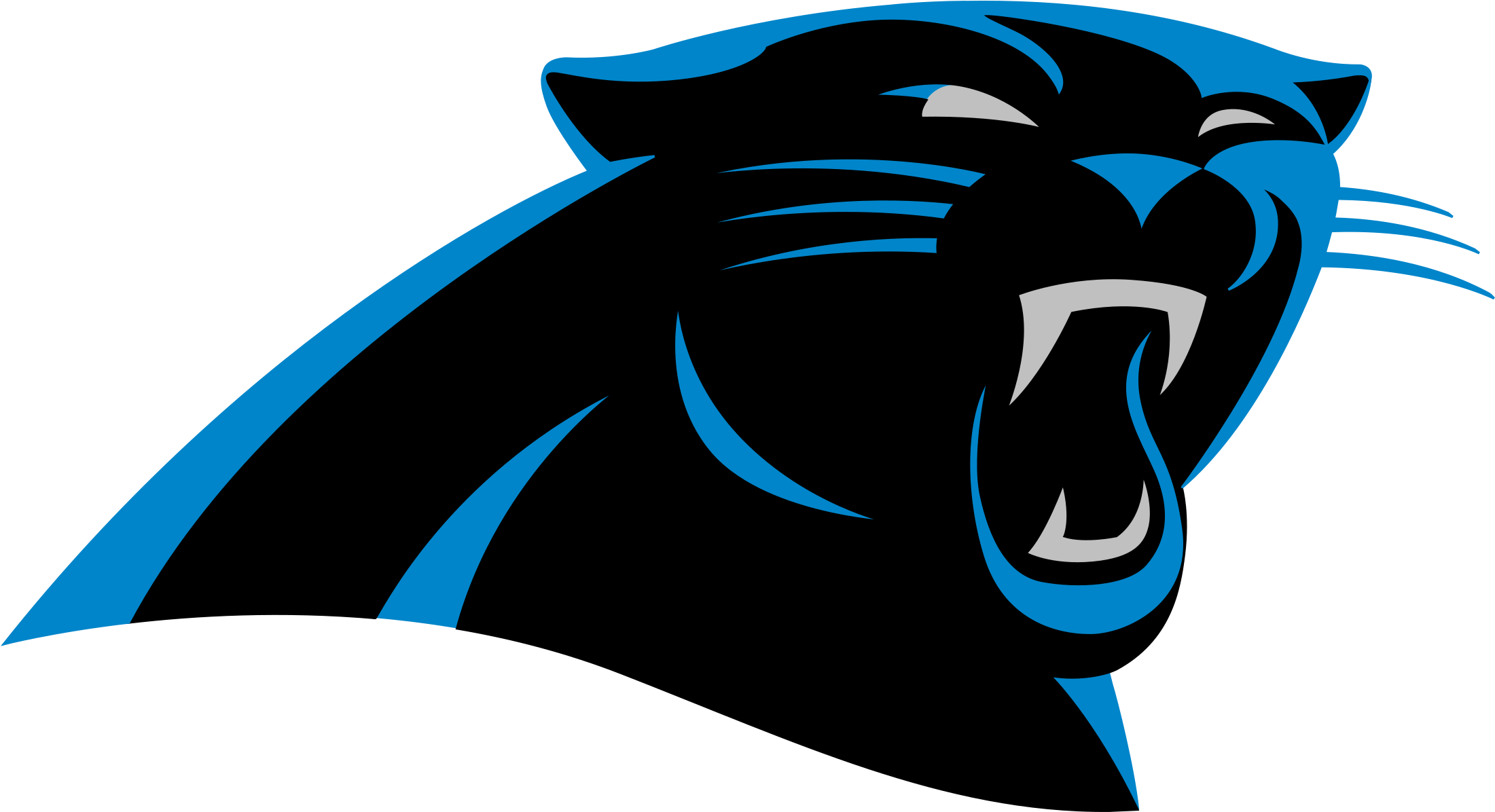 Carolina Panthers Logo Transparent - Carolina Panthers Colors (2400x1600), Png Download