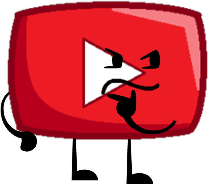 Youtube Play Button Pose - Youtube Bfdi (755x638), Png Download