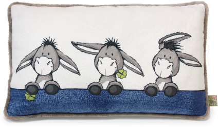 Cushion Donkey Rectangular 43x25cm - Nici - Donkey Cushion (rectangular) (450x450), Png Download