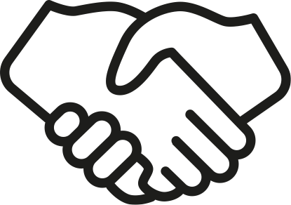 Physical Distance And Language Barriers Don't Matter - Clip Art Shake Hands (415x292), Png Download