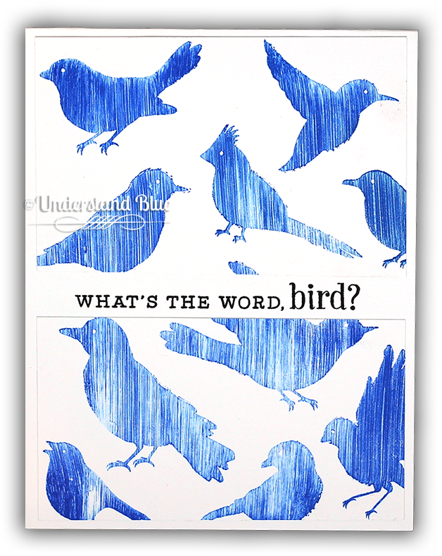 Swipe Stamping Birds By Understand Blue - Nightingale (650x801), Png Download