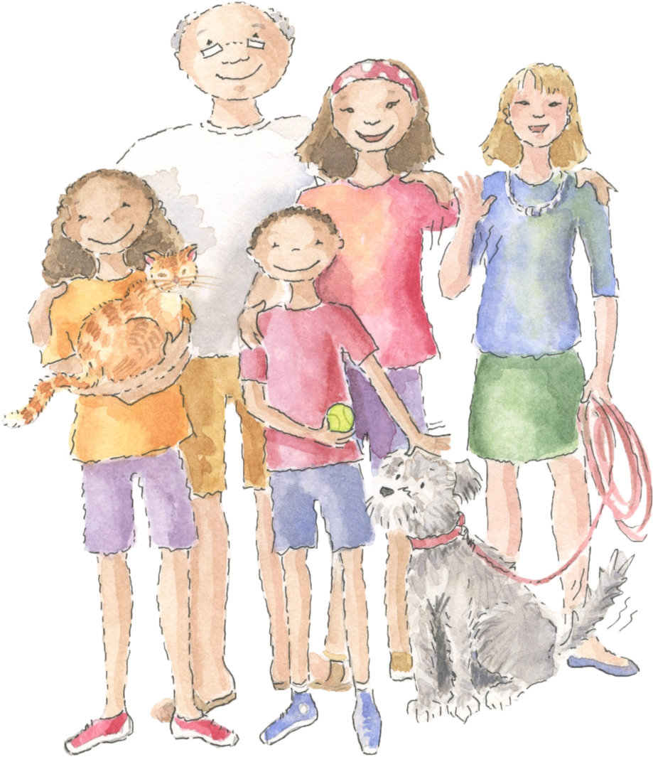 Uncle Buddy Family W Janet - Sketch (1000x1158), Png Download
