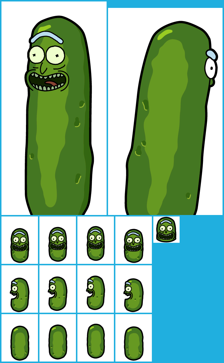 Pickle Rick - Pocket Mortys Pickle Rick (767x1241), Png Download
