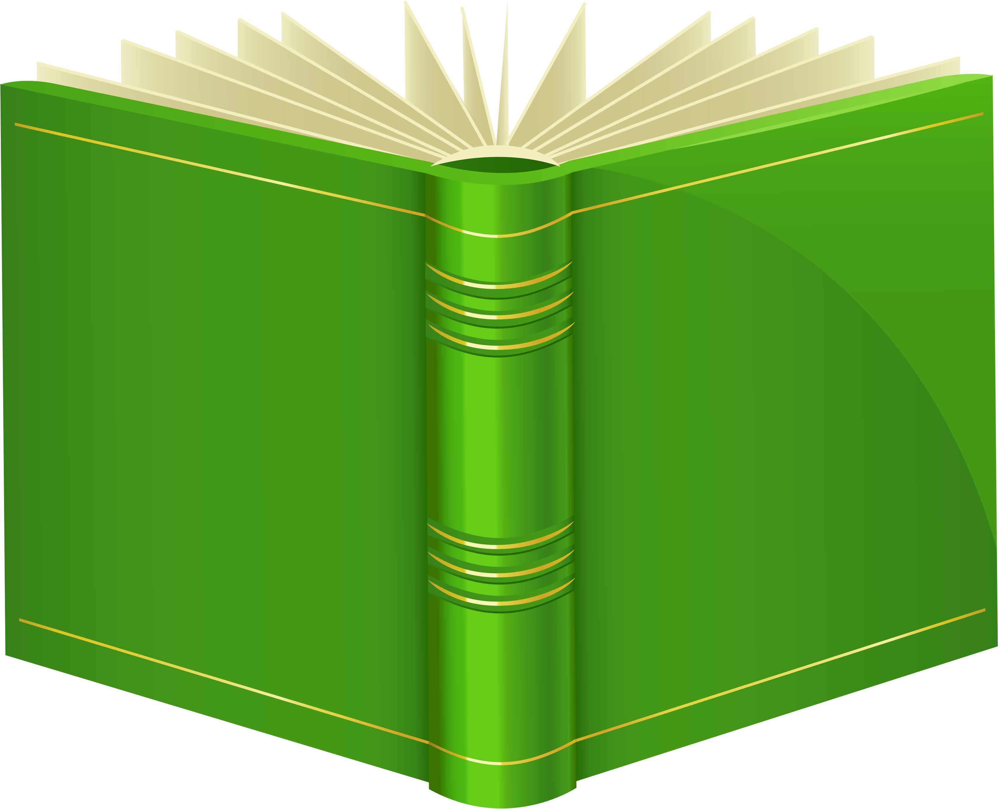 Green Book Png Clipart - Book Clipart Png (3597x3012), Png Download