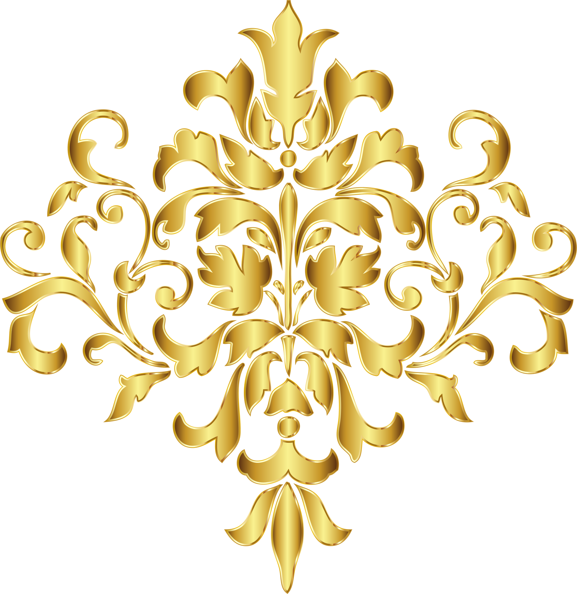 This Free Icons Png Design Of Gold Damask Design No (2232x2297), Png