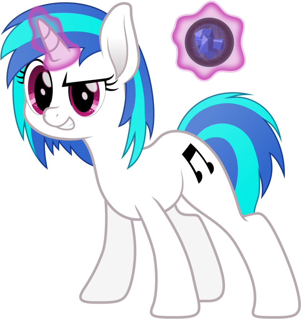 Unicorn Vector Pony - Mlp Background Ponies Dj Pon 3 (972x1024), Png Download
