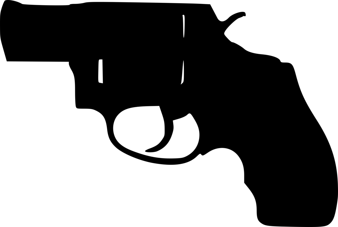Jpg Transparent Download Silhouette Clip Art At Clker - Gun Silhouette Png (600x403), Png Download
