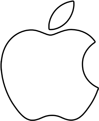 Logo Apple - Apple Logo In White (400x400), Png Download