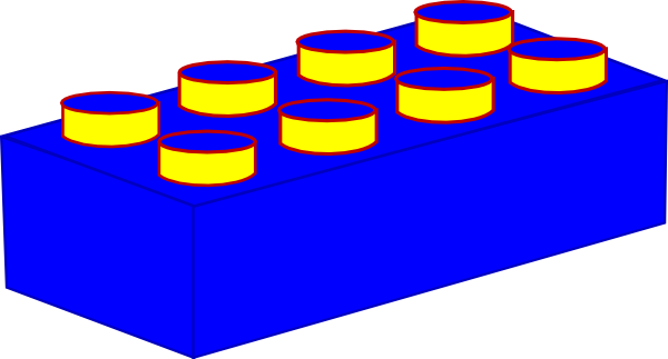 Lego Brick Vector - Clip Art (600x323), Png Download
