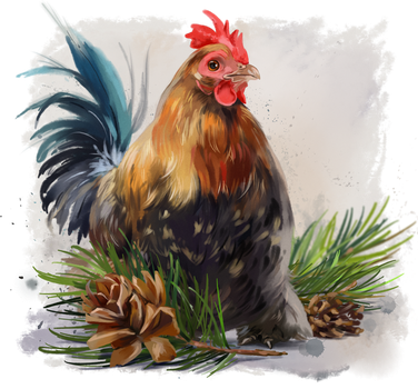 2017 By Kajenna - 'chicken' Tote Bag, Adult Unisex, Natural (376x350), Png Download