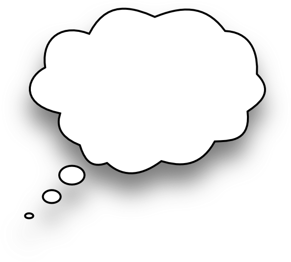 Speech Bubble Clip Art At Clker Com Vector Clip Art - Thinking Bubble (600x538), Png Download