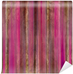Brown And Pink Watercolor Wash Stripes Wall Mural • - Stole (400x400), Png Download