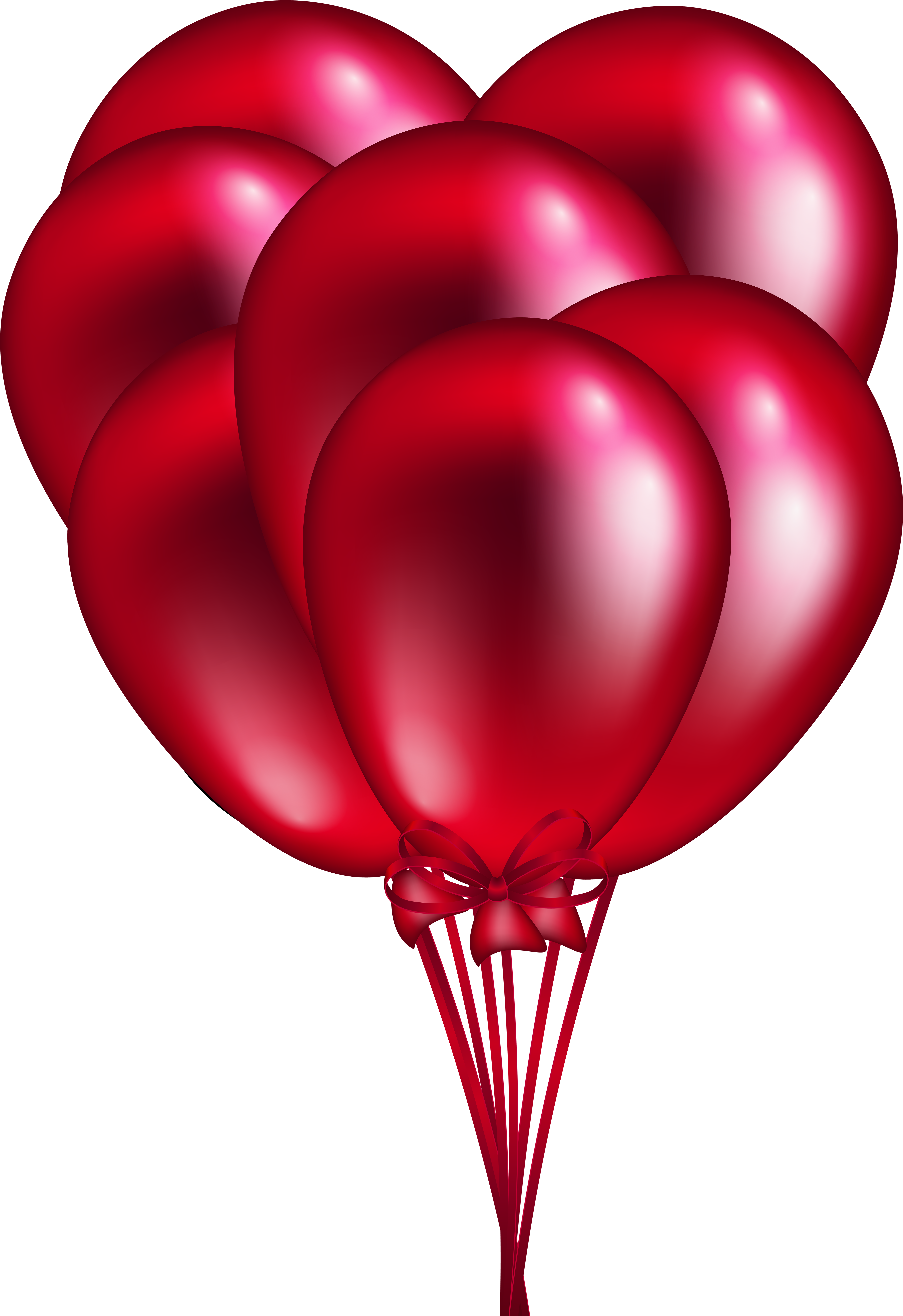 Vector Freeuse Stock Red Balloon Bunch Png Clip Art (5558x8000), Png Download