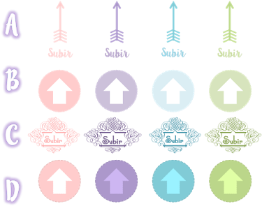 Más Flechas "subir" Para Tu Blog Gratis - Circle (400x335), Png Download