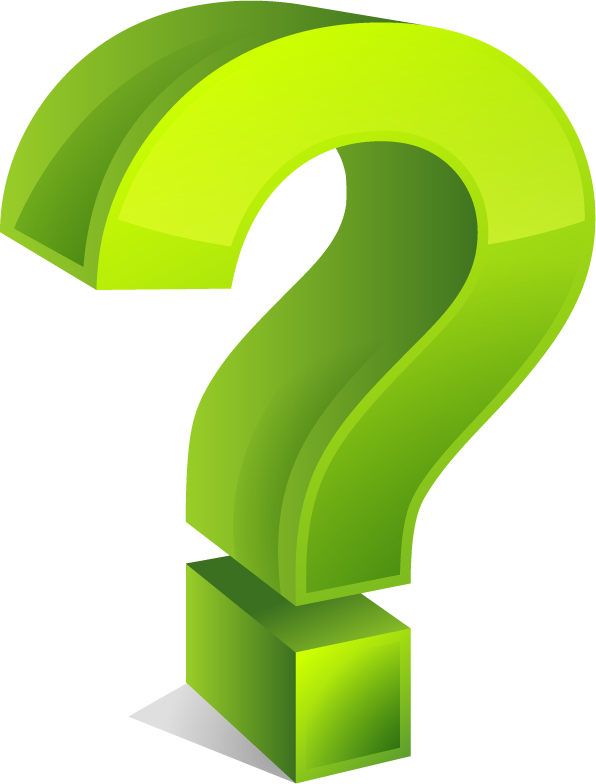 Question Mark Png - Green Question Mark 3d (596x784), Png Download
