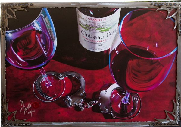 Surrender Custom Frame By Scotty - Red Wine (600x600), Png Download