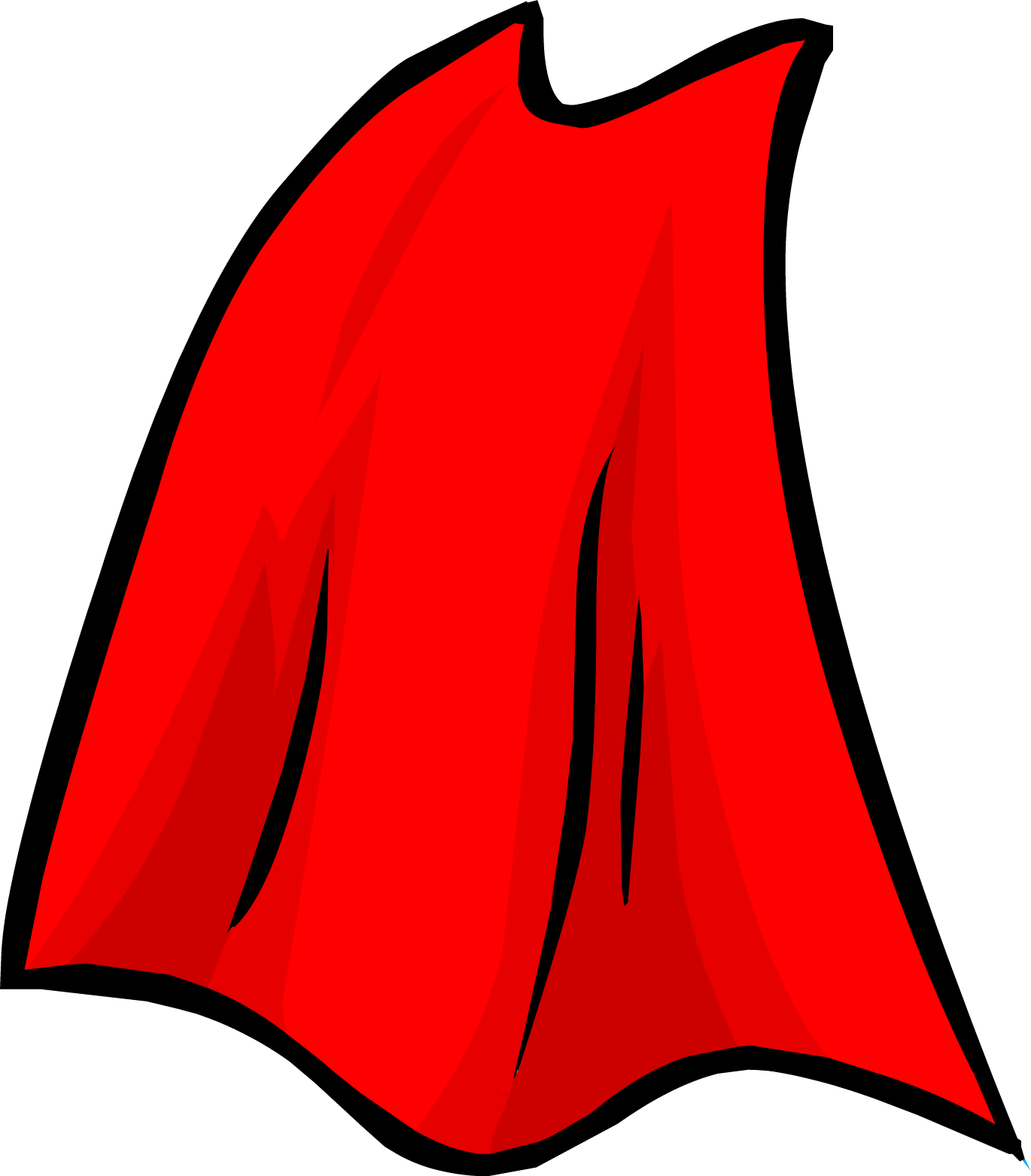 Superhero Cape Vector - Superhero Cape Clip Art (1370x1563), Png Download