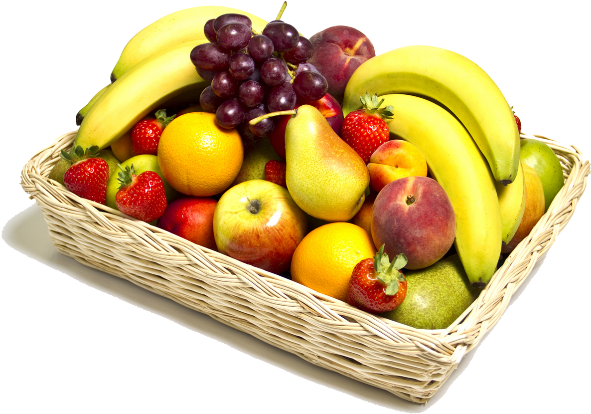 Jpg Transparent For Free Download On Mbtskoudsalg Fruits - Basket Of Fresh Fruit (1200x842), Png Download