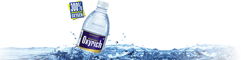 Our Vast Network Of Bottled Water Production Sites - Manikchand Oxyrich Logo (1000x250), Png Download