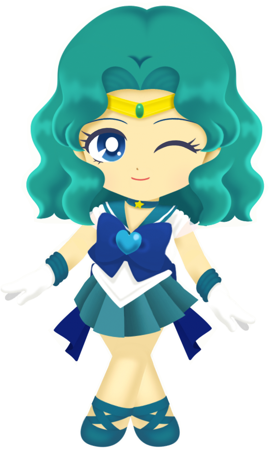 Tumblr P2scs4iw3a1ub0sqao3 - Sailor Moon Drops Sailor Neptune (879x1466), Png Download