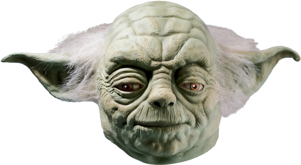 Yoda Star Wars Deluxe Latex Mask - Star Wars Yoda Mask (500x466), Png Download