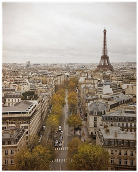 Paris Skyline With View Of The Eiffel Tower - Paris (400x400), Png Download