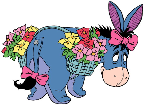 Eeyore-easter - Duck Donald Easter Png (581x424), Png Download