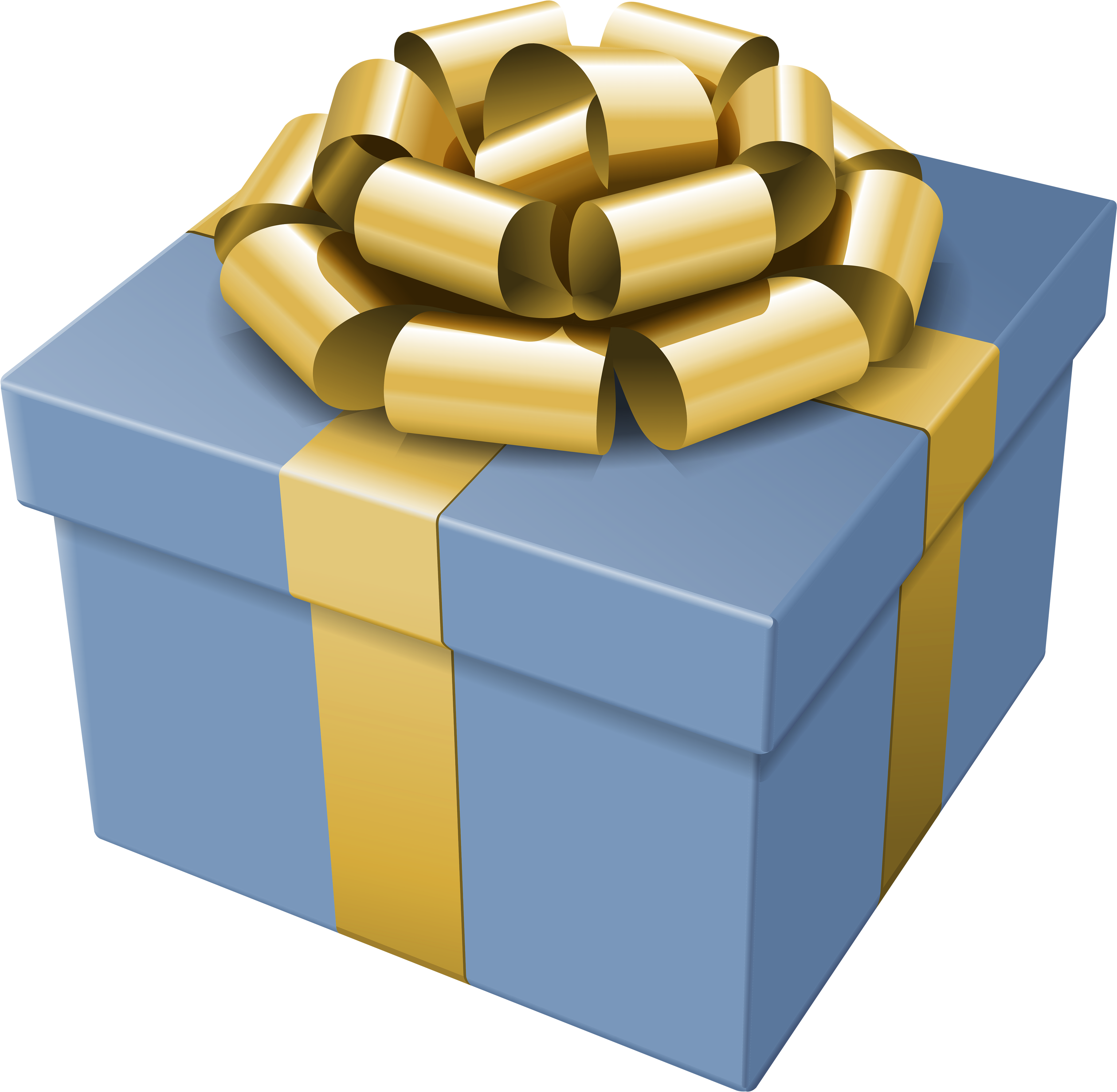 Blue Present Png Clip Art - Blue Present Png (5000x4884), Png Download
