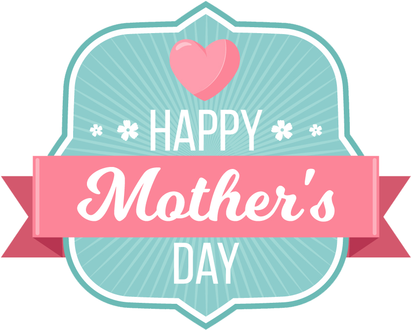 Download Mother Day Badge Collection Free Png And Vector - Happy Mother's Day Png (881x788), Png Download