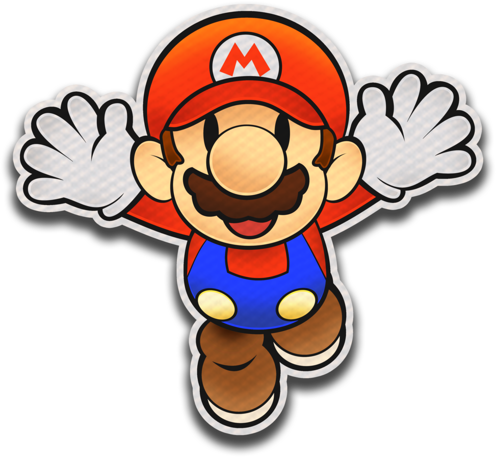 Paper Mario Color Splash Style By Fawfulthegreat64-dajyj1f - Super Mario Vektor Png (1024x921), Png Download