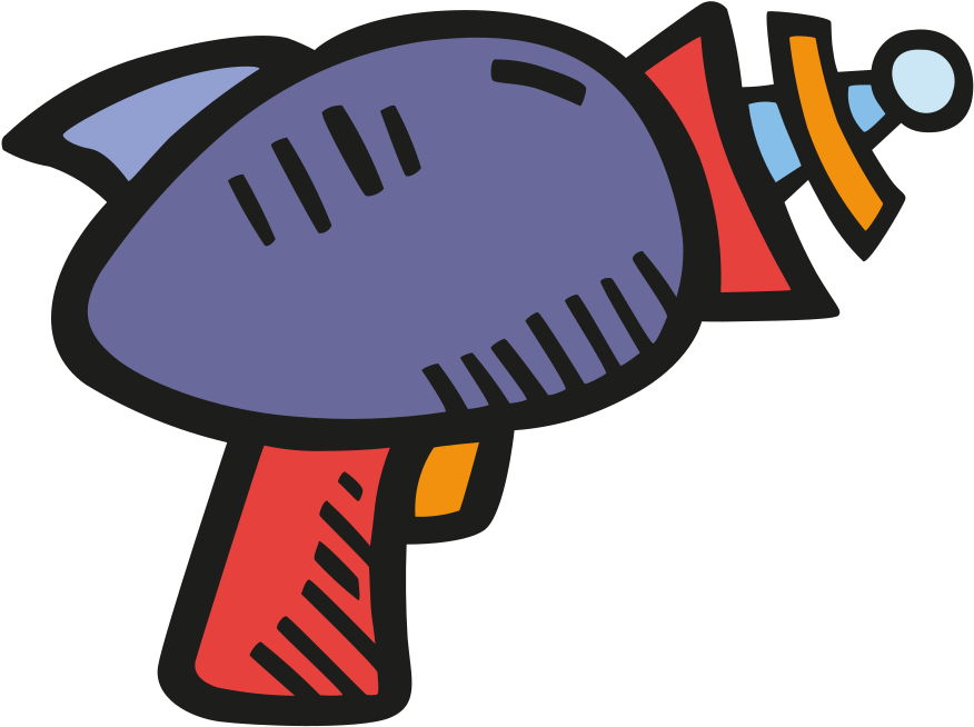 Download Svg Download Png - Cartoon Laser Gun Png (1024x1024), Png Download